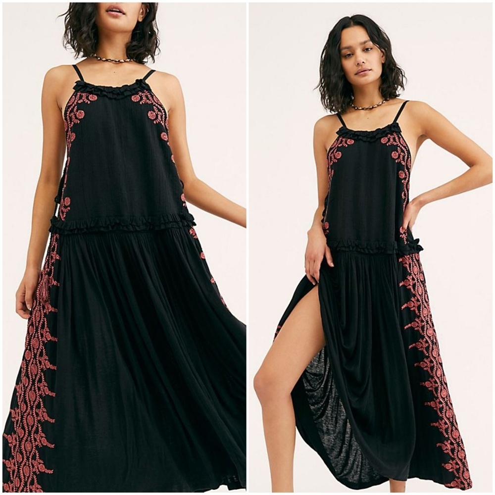 Free People Bali Wildfire Embroidered Dress - Picture 2 of 6